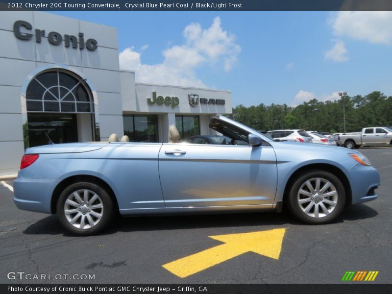 Crystal Blue Pearl Coat / Black/Light Frost 2012 Chrysler 200 Touring Convertible