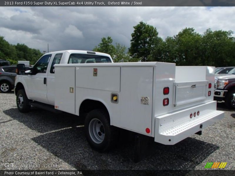 Oxford White / Steel 2013 Ford F350 Super Duty XL SuperCab 4x4 Utility Truck