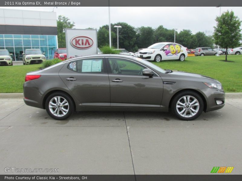 Metal Bronze / Beige 2011 Kia Optima EX