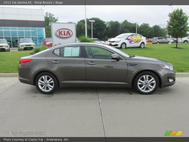 Metal Bronze / Beige 2011 Kia Optima EX