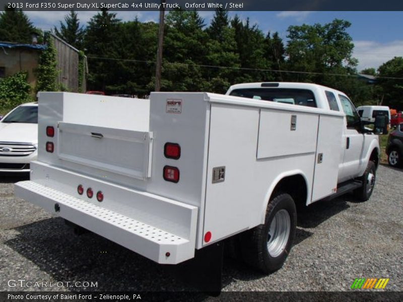 Oxford White / Steel 2013 Ford F350 Super Duty XL SuperCab 4x4 Utility Truck