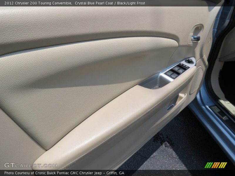 Crystal Blue Pearl Coat / Black/Light Frost 2012 Chrysler 200 Touring Convertible