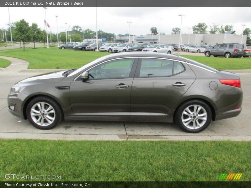 Metal Bronze / Beige 2011 Kia Optima EX