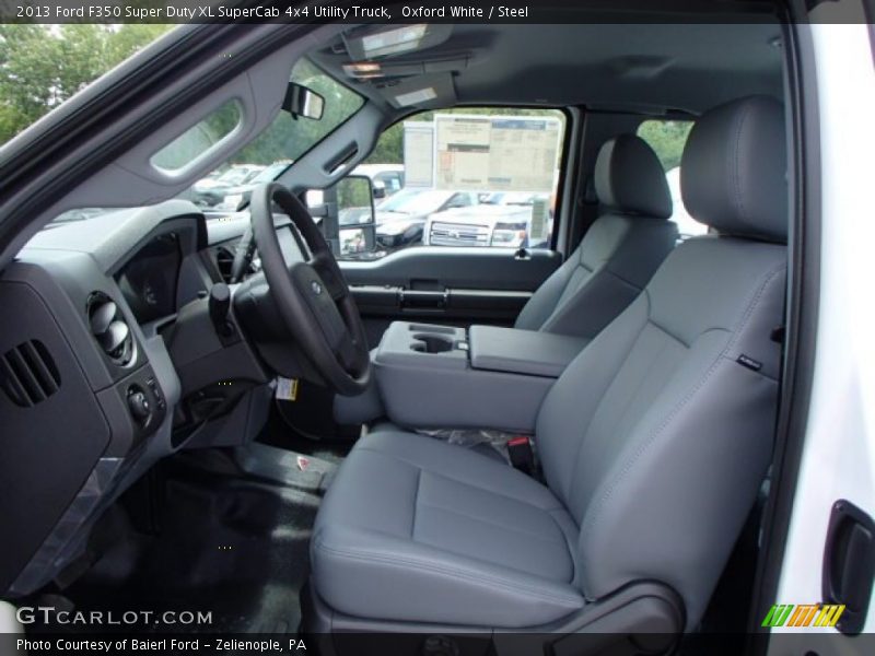 Oxford White / Steel 2013 Ford F350 Super Duty XL SuperCab 4x4 Utility Truck