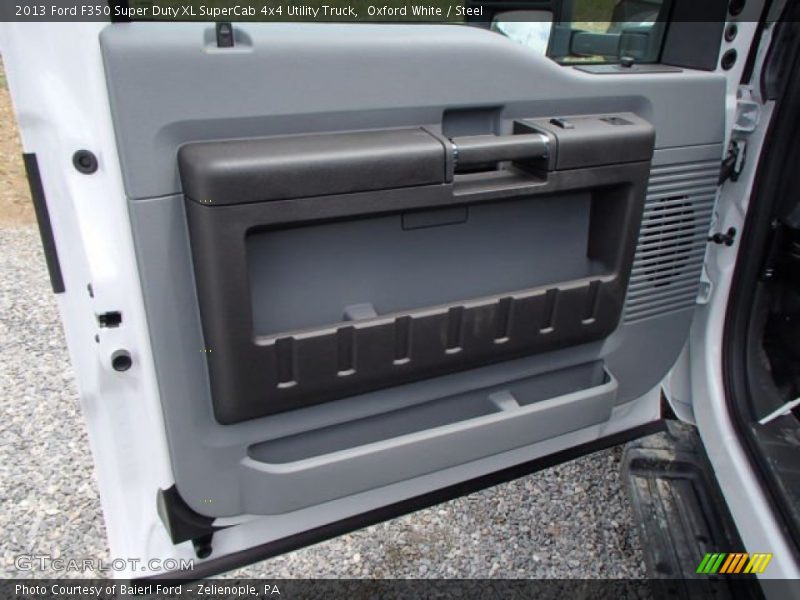 Oxford White / Steel 2013 Ford F350 Super Duty XL SuperCab 4x4 Utility Truck