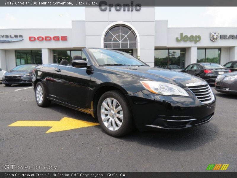 Black / Black 2012 Chrysler 200 Touring Convertible