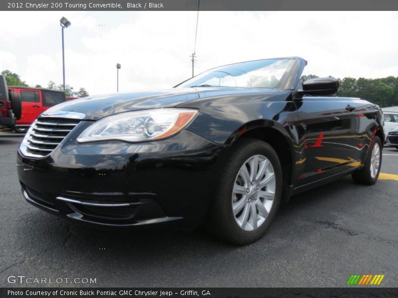 Black / Black 2012 Chrysler 200 Touring Convertible