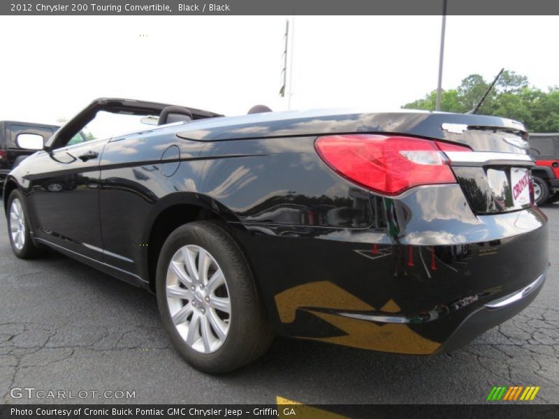 Black / Black 2012 Chrysler 200 Touring Convertible