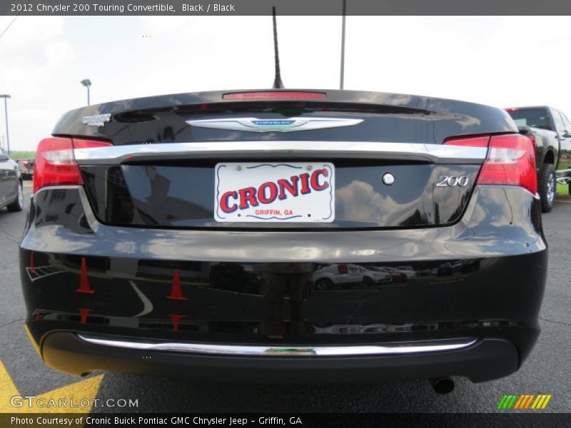 Black / Black 2012 Chrysler 200 Touring Convertible