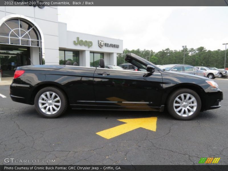 Black / Black 2012 Chrysler 200 Touring Convertible