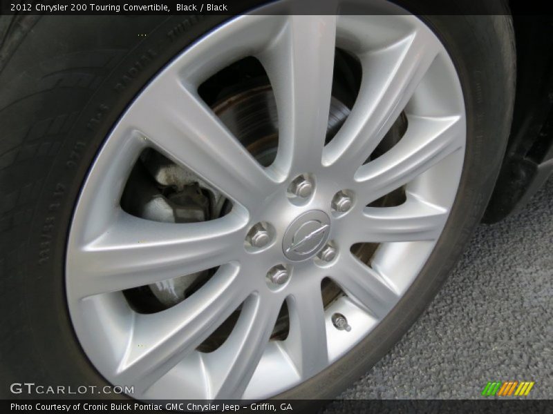 Black / Black 2012 Chrysler 200 Touring Convertible