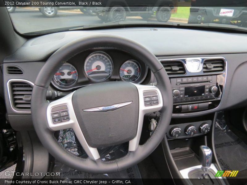 Black / Black 2012 Chrysler 200 Touring Convertible