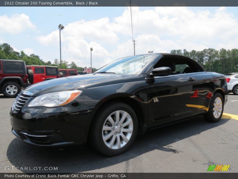 Black / Black 2012 Chrysler 200 Touring Convertible