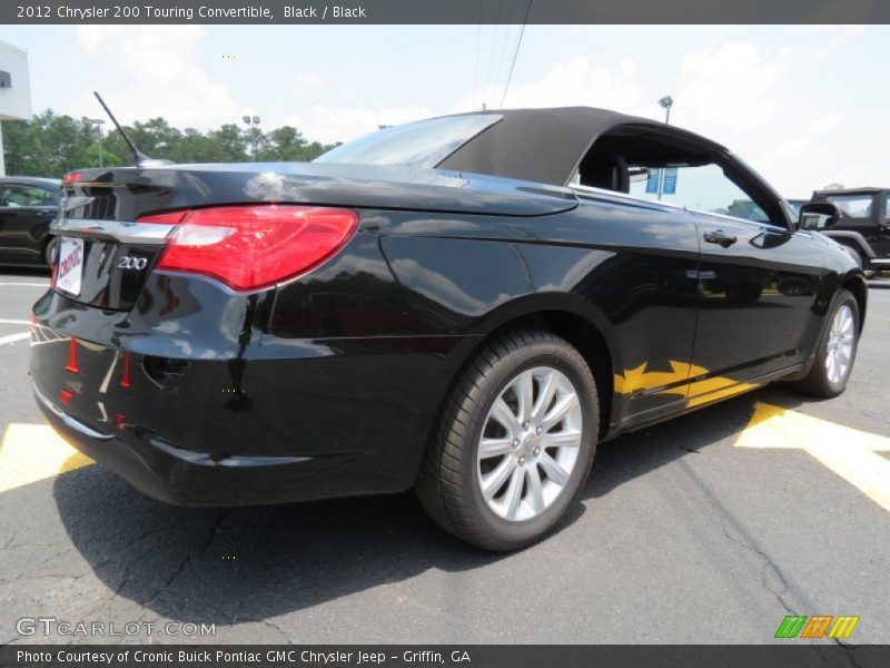 Black / Black 2012 Chrysler 200 Touring Convertible