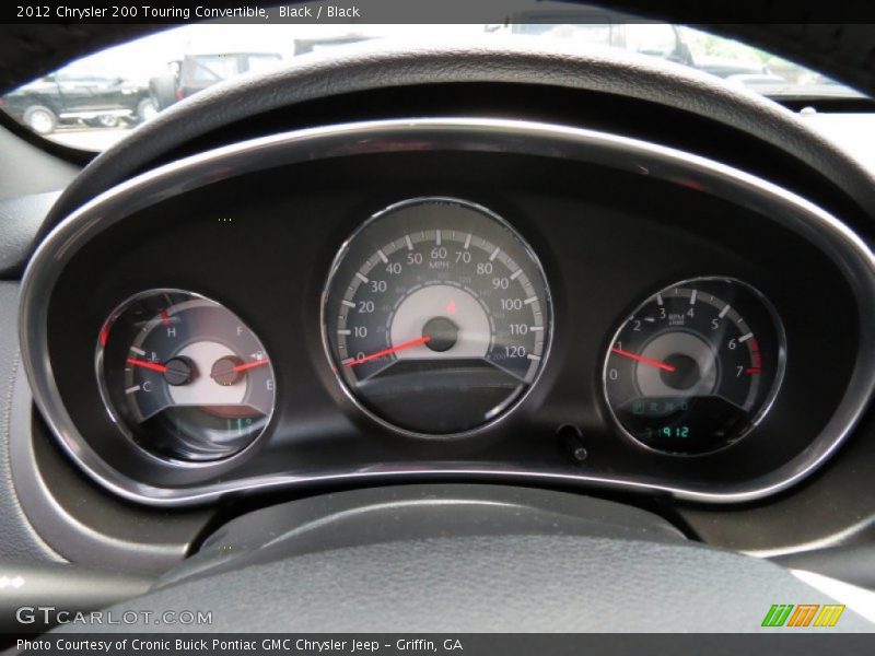 Black / Black 2012 Chrysler 200 Touring Convertible