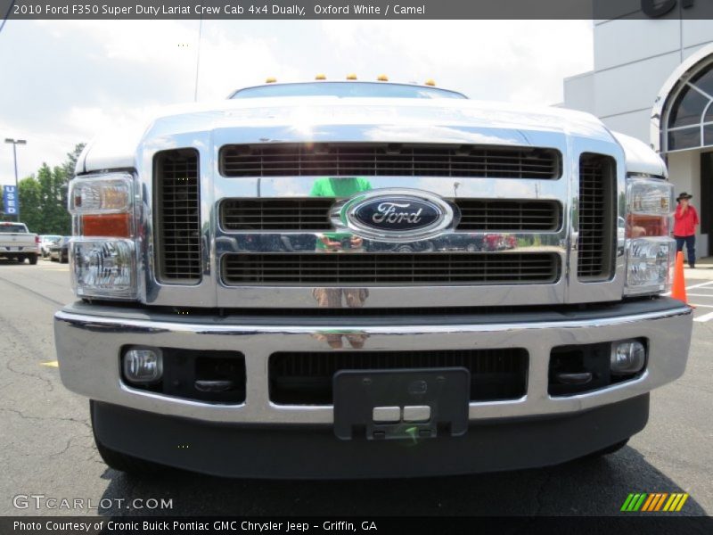 Oxford White / Camel 2010 Ford F350 Super Duty Lariat Crew Cab 4x4 Dually