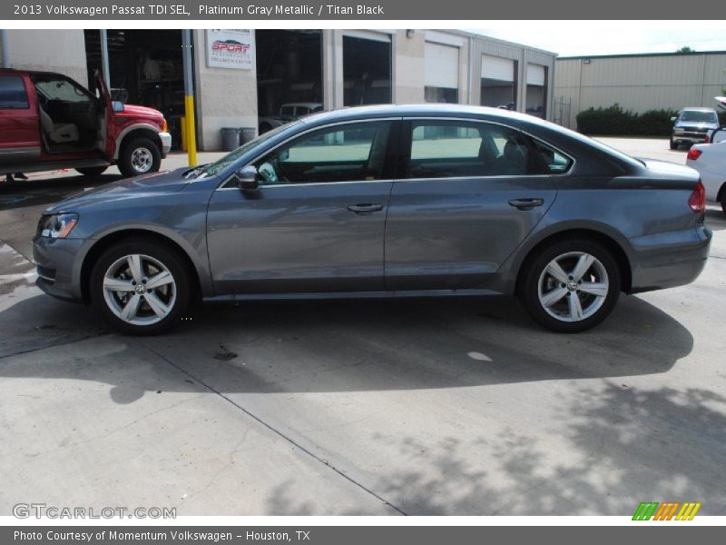 Platinum Gray Metallic / Titan Black 2013 Volkswagen Passat TDI SEL