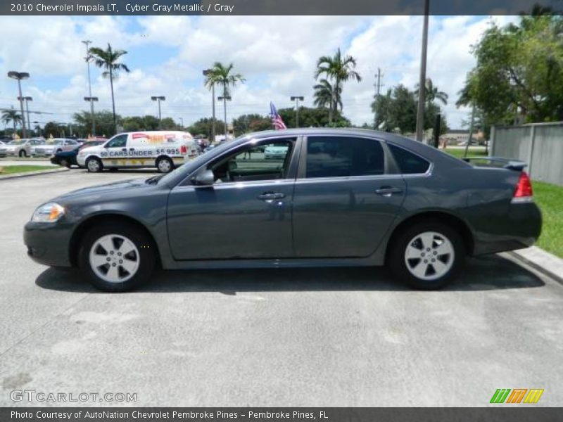 Cyber Gray Metallic / Gray 2010 Chevrolet Impala LT