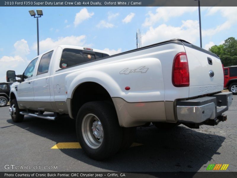 Oxford White / Camel 2010 Ford F350 Super Duty Lariat Crew Cab 4x4 Dually