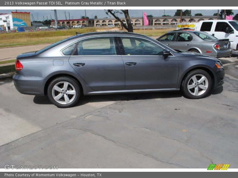 Platinum Gray Metallic / Titan Black 2013 Volkswagen Passat TDI SEL