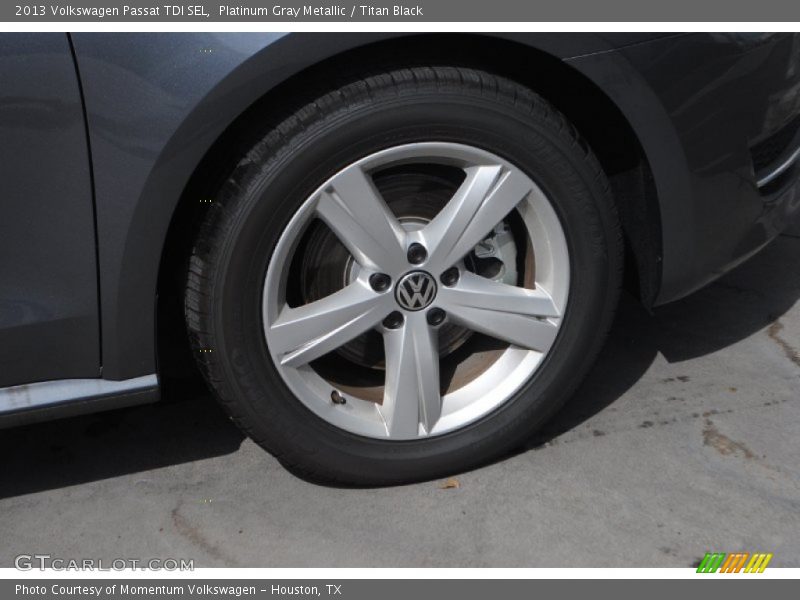 Platinum Gray Metallic / Titan Black 2013 Volkswagen Passat TDI SEL