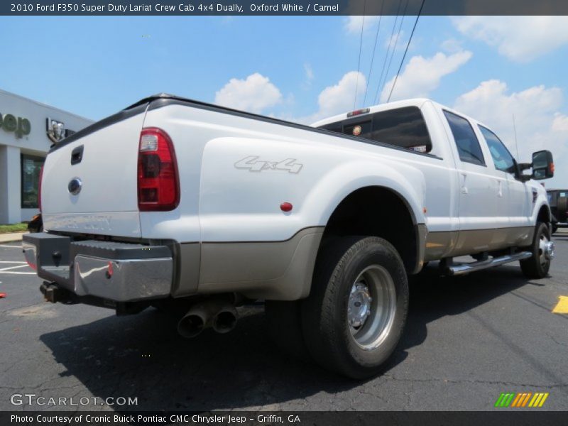 Oxford White / Camel 2010 Ford F350 Super Duty Lariat Crew Cab 4x4 Dually
