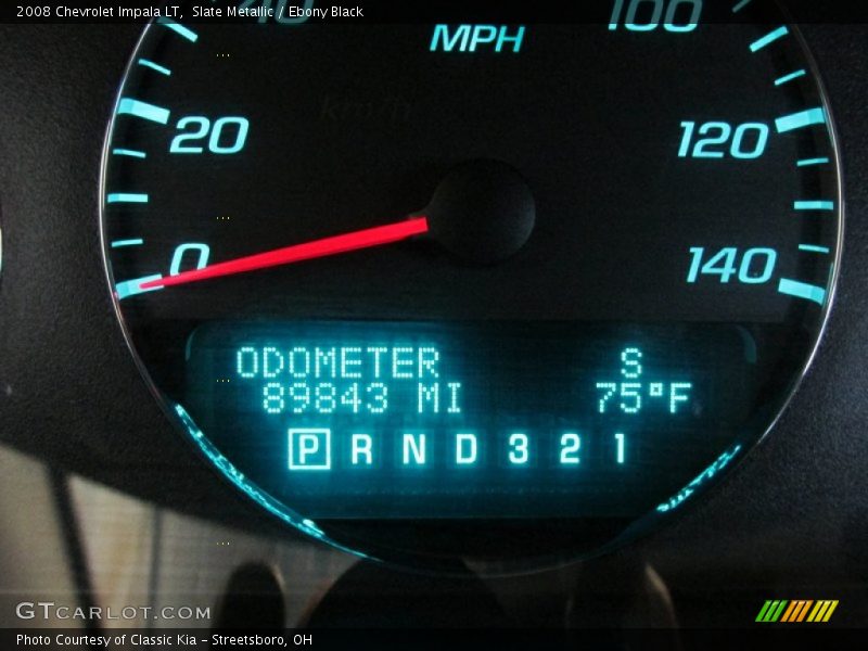 Slate Metallic / Ebony Black 2008 Chevrolet Impala LT