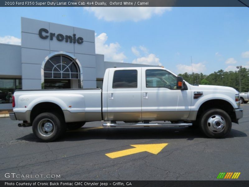 Oxford White / Camel 2010 Ford F350 Super Duty Lariat Crew Cab 4x4 Dually