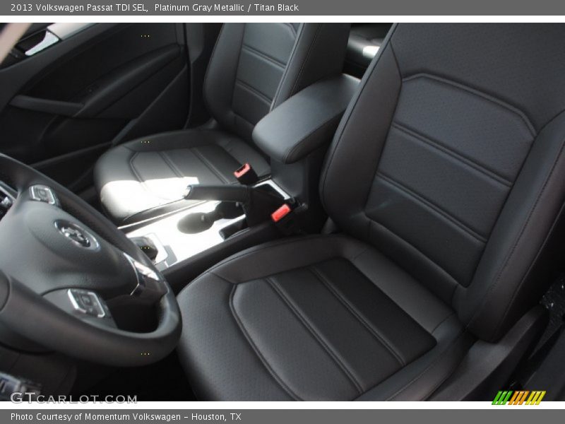 Platinum Gray Metallic / Titan Black 2013 Volkswagen Passat TDI SEL