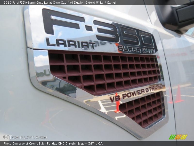 Oxford White / Camel 2010 Ford F350 Super Duty Lariat Crew Cab 4x4 Dually