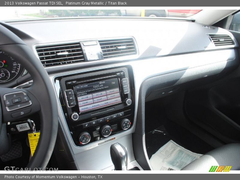 Platinum Gray Metallic / Titan Black 2013 Volkswagen Passat TDI SEL