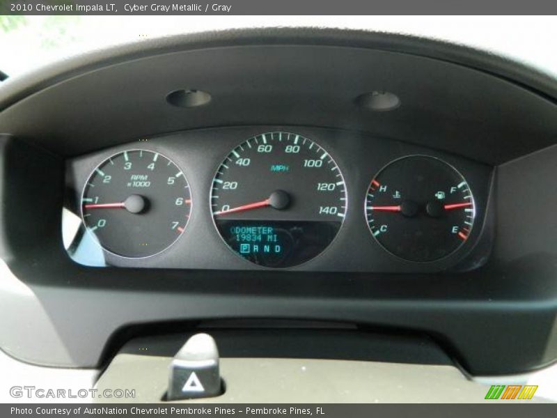 Cyber Gray Metallic / Gray 2010 Chevrolet Impala LT