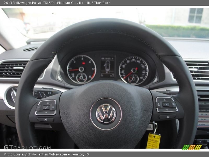 Platinum Gray Metallic / Titan Black 2013 Volkswagen Passat TDI SEL