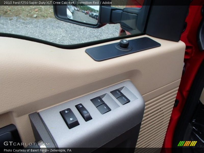 Vermillion Red / Adobe 2013 Ford F250 Super Duty XLT Crew Cab 4x4