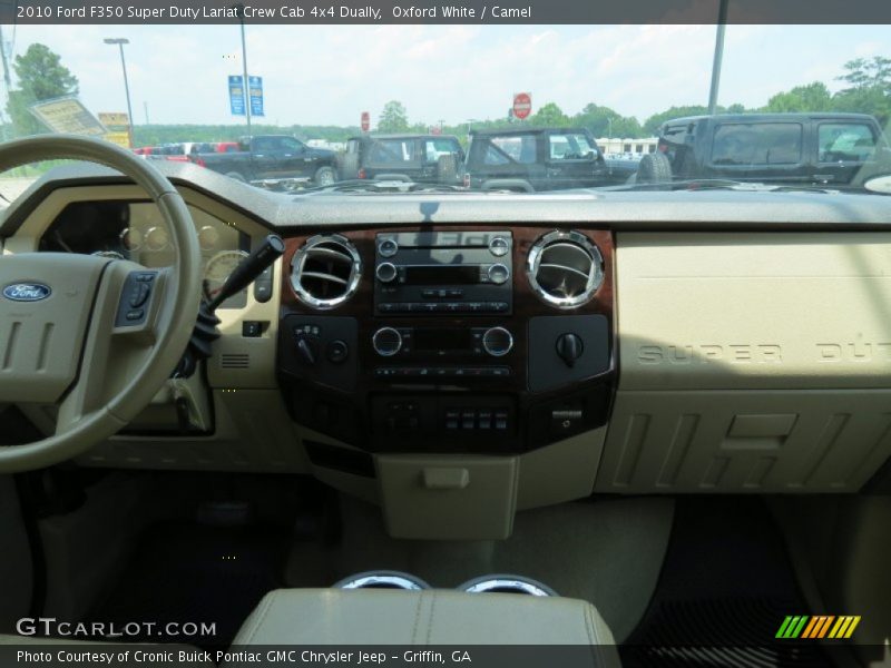 Oxford White / Camel 2010 Ford F350 Super Duty Lariat Crew Cab 4x4 Dually