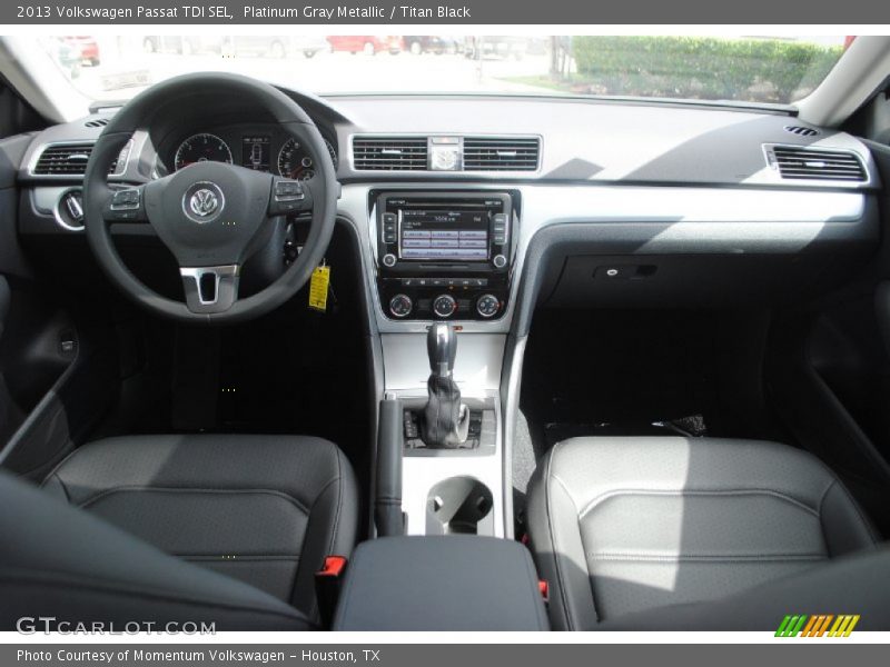 Platinum Gray Metallic / Titan Black 2013 Volkswagen Passat TDI SEL