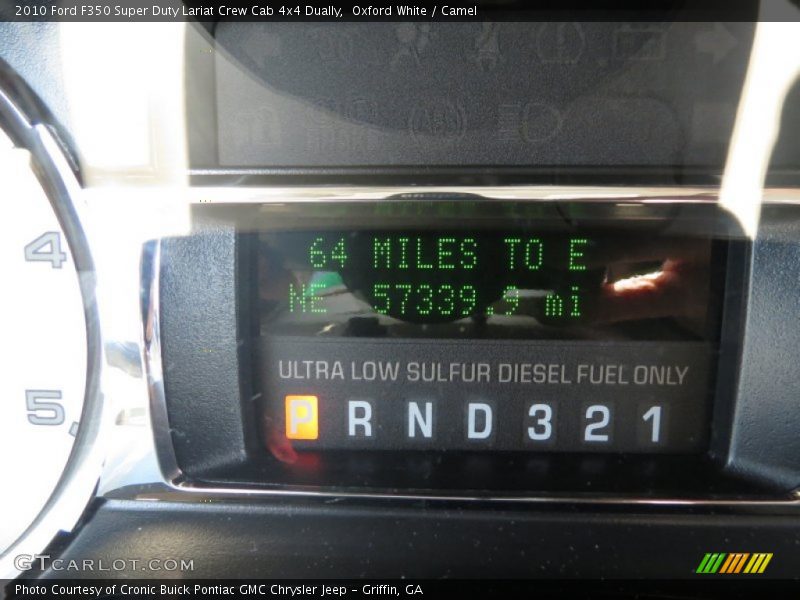 Oxford White / Camel 2010 Ford F350 Super Duty Lariat Crew Cab 4x4 Dually