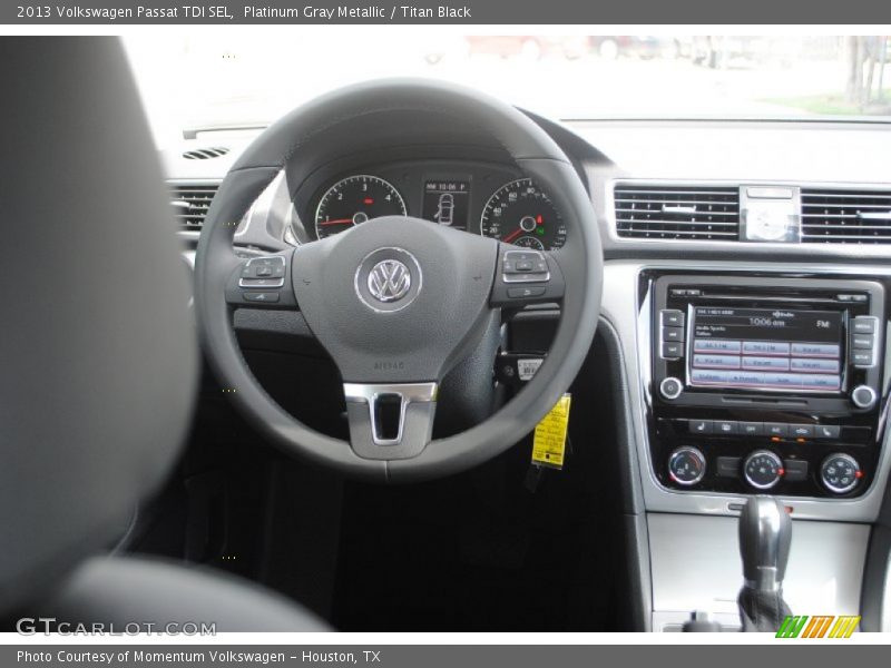 Platinum Gray Metallic / Titan Black 2013 Volkswagen Passat TDI SEL
