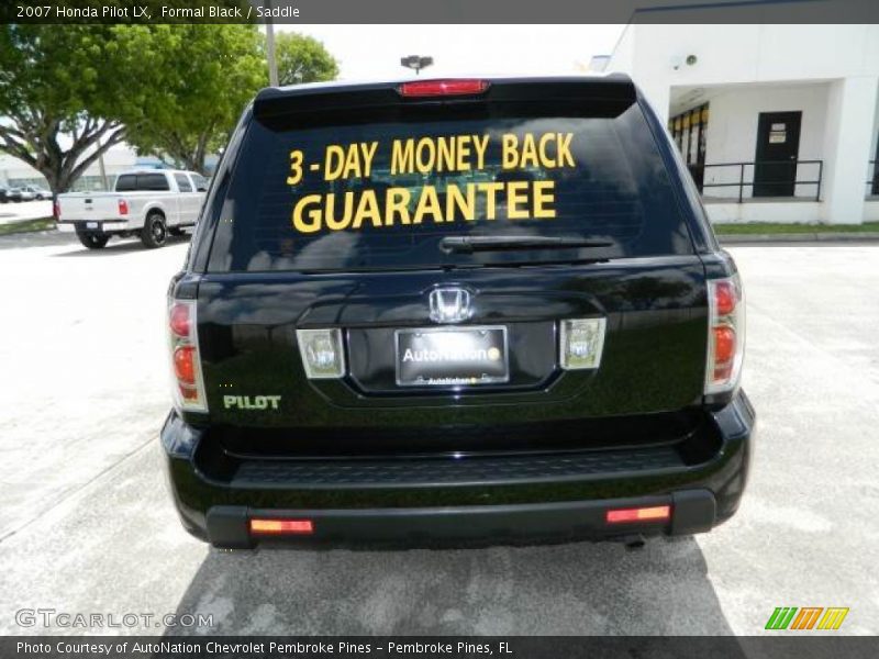 Formal Black / Saddle 2007 Honda Pilot LX