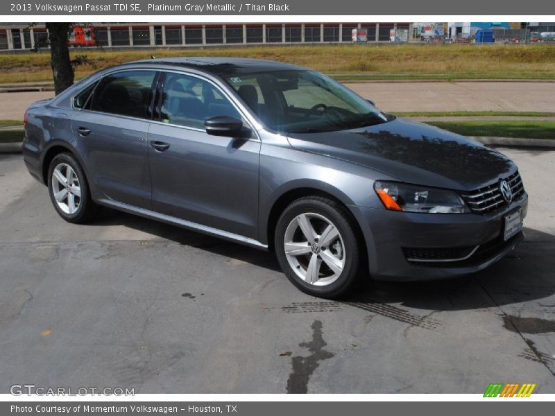 Platinum Gray Metallic / Titan Black 2013 Volkswagen Passat TDI SE