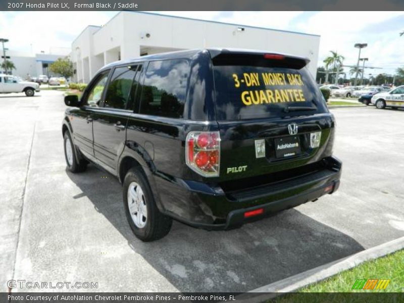 Formal Black / Saddle 2007 Honda Pilot LX