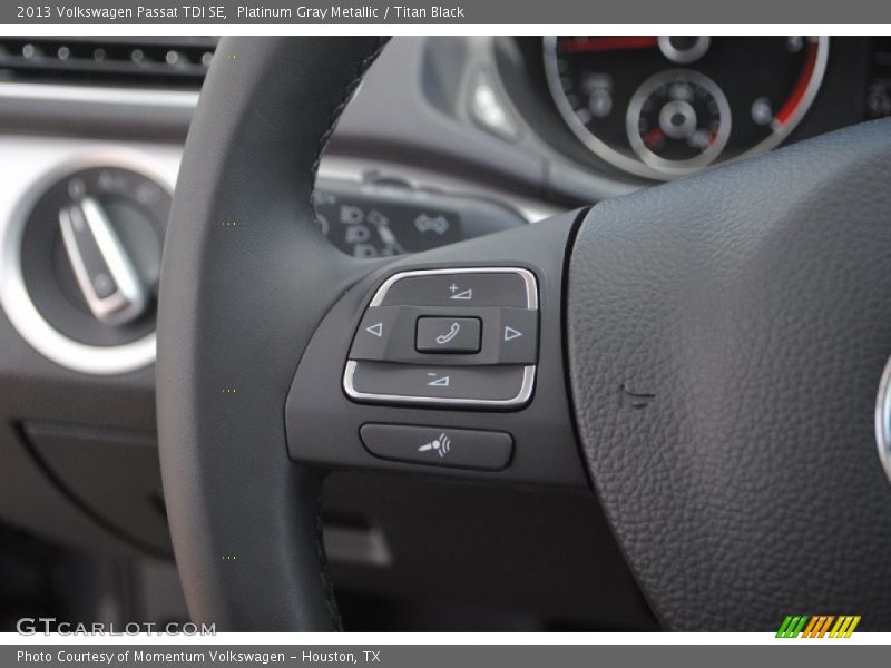 Platinum Gray Metallic / Titan Black 2013 Volkswagen Passat TDI SE