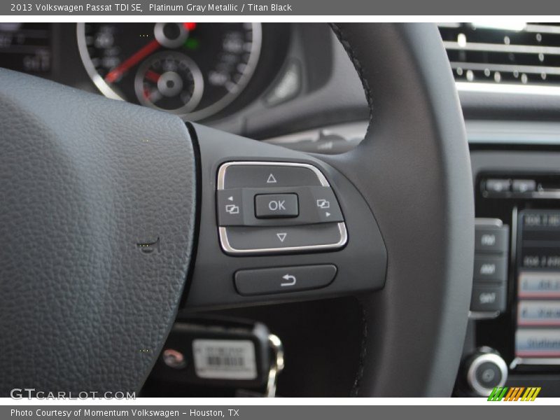 Platinum Gray Metallic / Titan Black 2013 Volkswagen Passat TDI SE