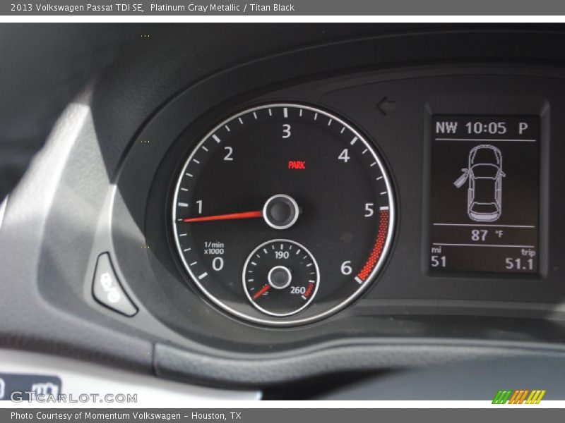 Platinum Gray Metallic / Titan Black 2013 Volkswagen Passat TDI SE