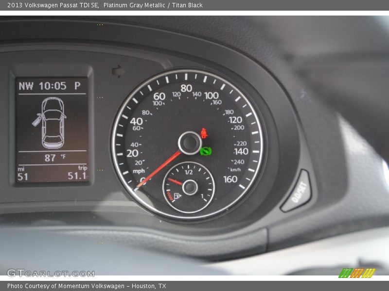 Platinum Gray Metallic / Titan Black 2013 Volkswagen Passat TDI SE