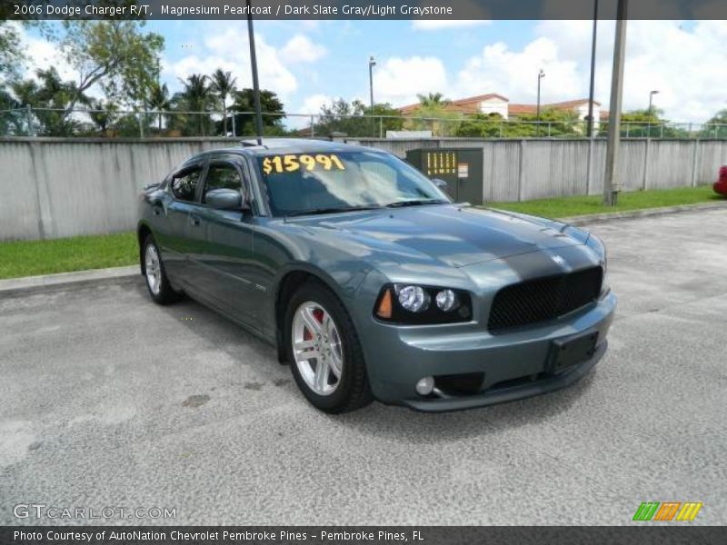 Magnesium Pearlcoat / Dark Slate Gray/Light Graystone 2006 Dodge Charger R/T