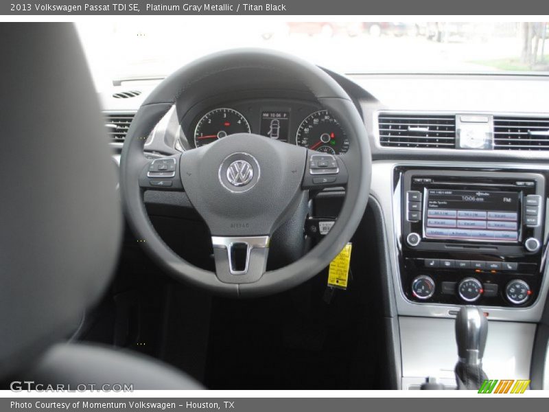 Platinum Gray Metallic / Titan Black 2013 Volkswagen Passat TDI SE