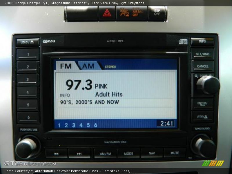 Magnesium Pearlcoat / Dark Slate Gray/Light Graystone 2006 Dodge Charger R/T