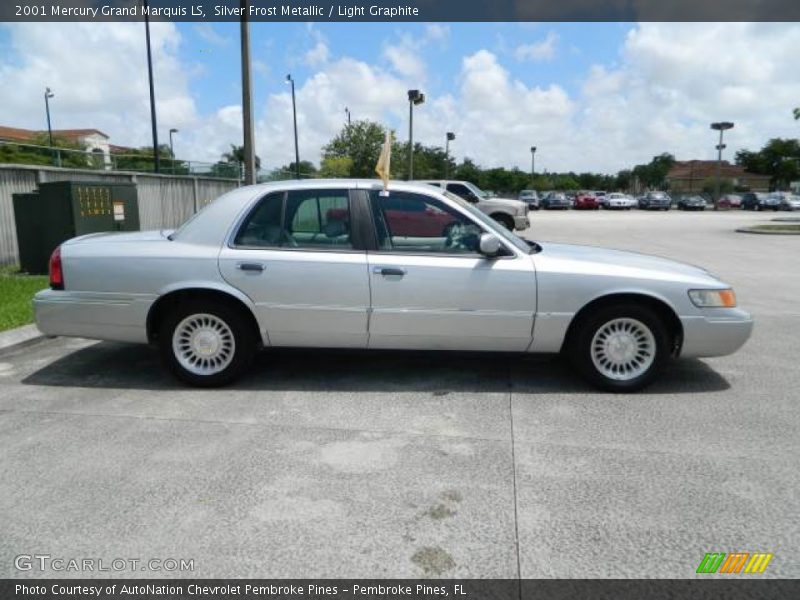 Silver Frost Metallic / Light Graphite 2001 Mercury Grand Marquis LS