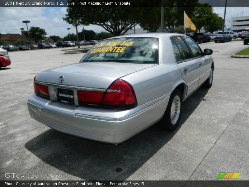 Silver Frost Metallic / Light Graphite 2001 Mercury Grand Marquis LS